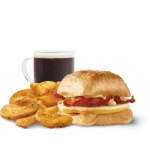 Bacon, Egg & Swiss Croissant Combo