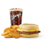 Wendy's Sausage, Egg & Cheese English Muffin Combo